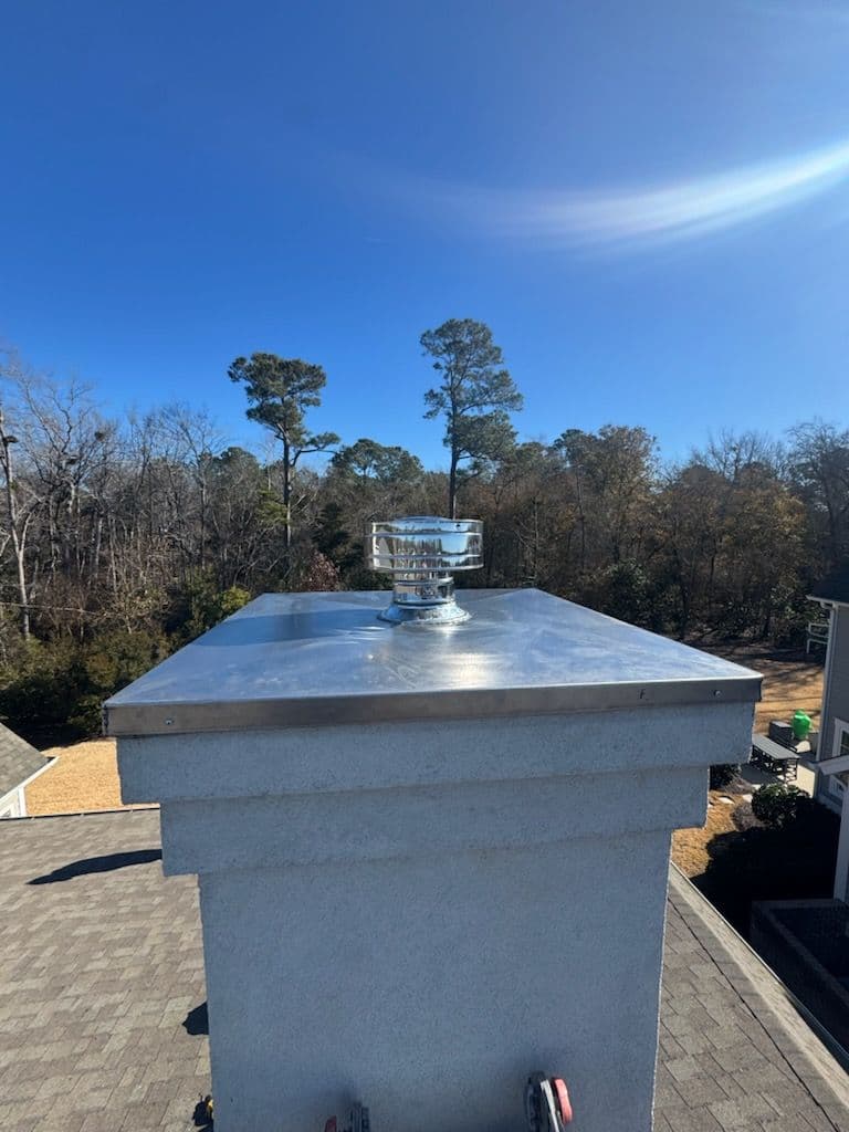 Gallery photos for Custom Stainless Steel Chimney Cap Installed in Wrightsville Beach NC: Image #2